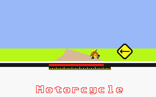 Motorcycle atari screenshot